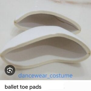 White Ballet Toe Pads